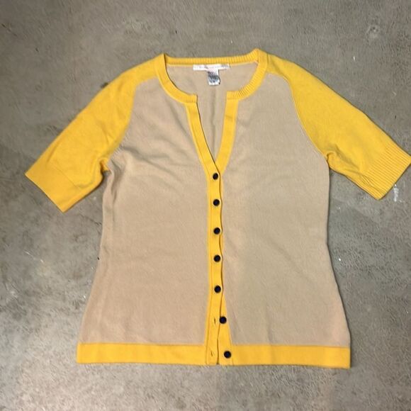 Diane von Furstenberg Cashmere Cardigan Sweater C28 - Picture 2 of 5